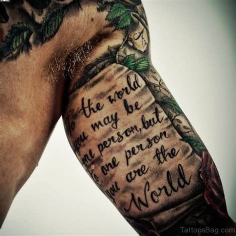 42 Lovely Scroll Tattoos On Arm