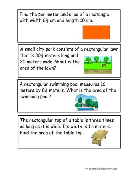 5th Grade Area And Perimeter Worksheets Grade 5 – Kidsworksheetfun