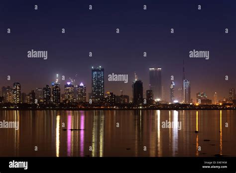 Mumbai skyline at night Stock Photo - Alamy