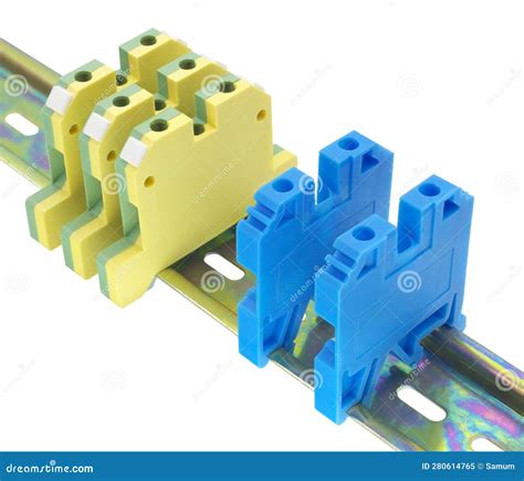 Electrical Terminal Blocks Different Types Stock Image - Image of ...