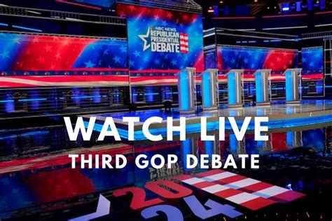 Watch Third GOP Debate: Republican Presidential Debate In Miami (Nov.8)