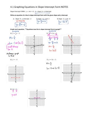 Graphing Slope Intercept Form Calculator - Fill Online, Printable, Fillable, Blank | pdfFiller