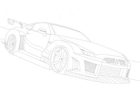 Nissan R Gtr Coloring Coloring Pages 648 | The Best Porn Website