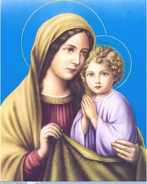 Mother Mary With Baby Jesus Wallpaper (32+ images)