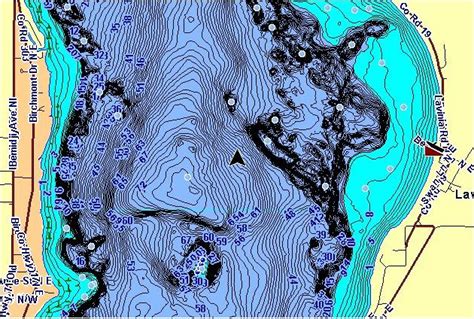 Devils Lake Mi Depth Map