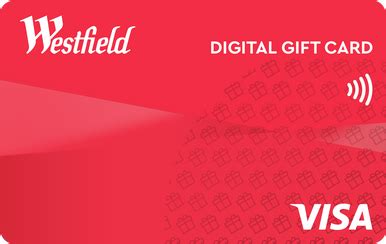 The front face of a Westfield Digital Gift Card