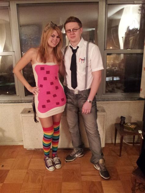 As I expected, barely anyone I encountered last night recognized my Nyan Cat costume.. so I ...