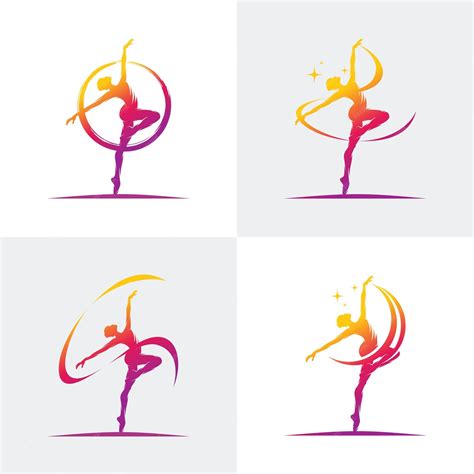 Premium Vector | Logo for a ballet or dance studio