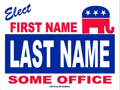 Political Yard Sign Templates - A.G.E. Graphics