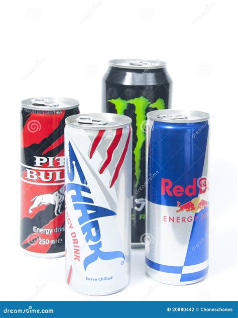 Various Energy Drink Brands Editorial Photography - Image of shark ...