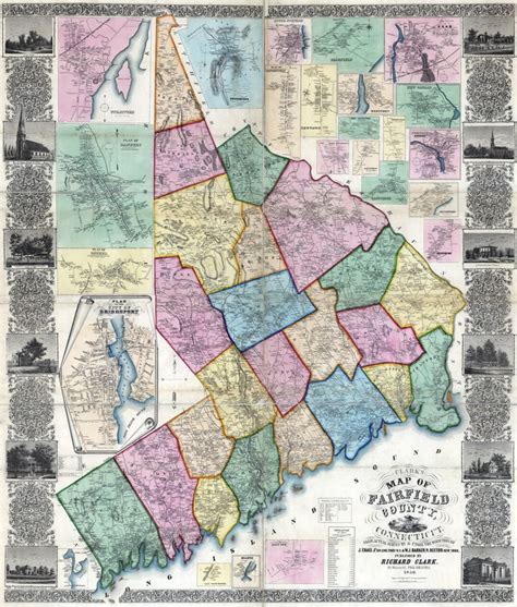 1856 Map of Fairfield County Connecticut Genealogy - Etsy