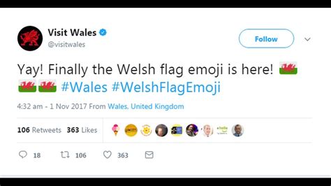 Wales flag emoji finally arrives on Apple products - BBC News