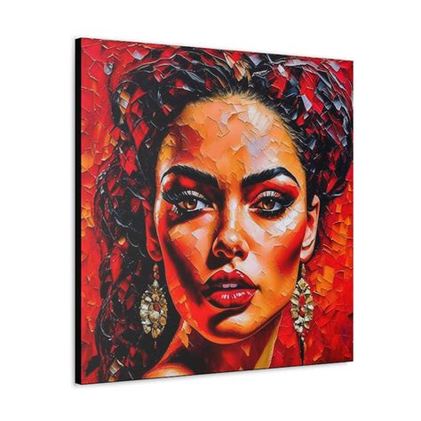 Canvas Gallery Wraps, Flamenco Dancer Art, Beautiful Woman Red Lipstick ...