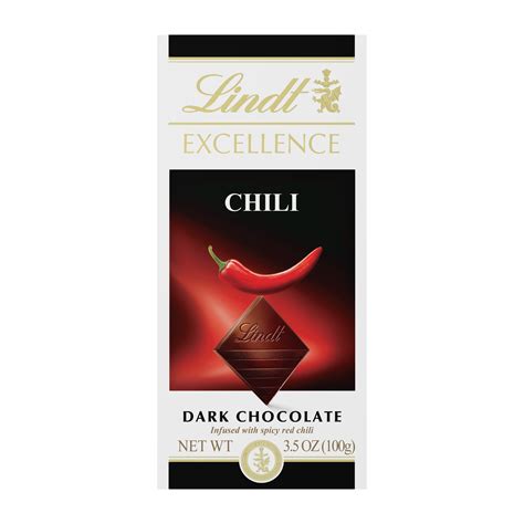 Lindt Excellence Chili Dark Chocolate, 3.5 Oz. - Walmart.com