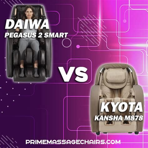 Massage Chair Comparison: Daiwa Pegasus 2 Smart vs Kyota Kansha M878 - Prime Massage Chairs