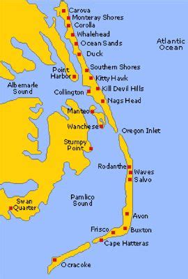 Outer Banks Beach Map | Color 2018