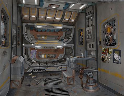 Spaceship Interior, Spaceship Art, Spaceship Design, Sci Fi Rooms ...