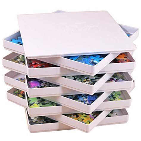 AllwaySmart Puzzibly Puzzle Sorting Trays with Lid and 8 Trays Puzzle ...