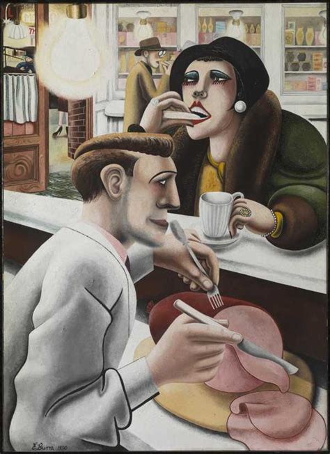 ‘The Snack Bar‘, Edward Burra, 1930 | Tate