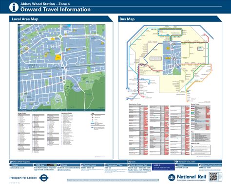 Abbey Wood Station – Zone 4 I Onward Travel Information Local Area Map Bus Map - DocsLib