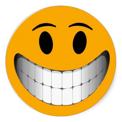 10 Happy Smileys Showing Teeth (Collection) | Smiley Symbol