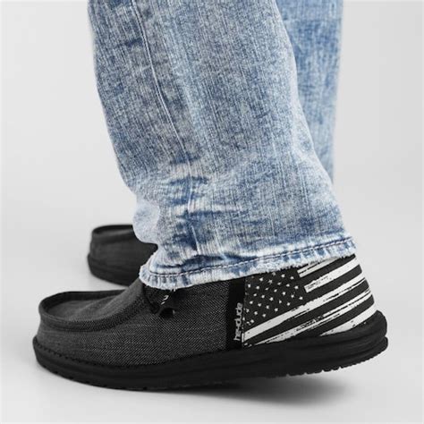 Patriotic American Flag Hey Dude Shoes - Etsy