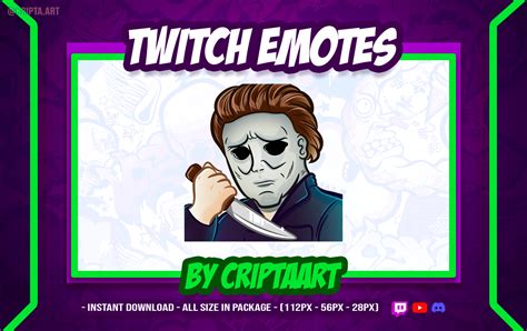 ArtStation - Twitch Emote (2 options) / Michael Myers Emote / Knife Emote / Sad - Cry Emote ...