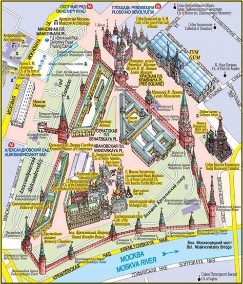 Moscow Red Square map - Red Square Moscow map (Russia)