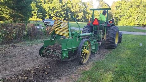 1950's John Deere Potato Digger with Modifications - YouTube