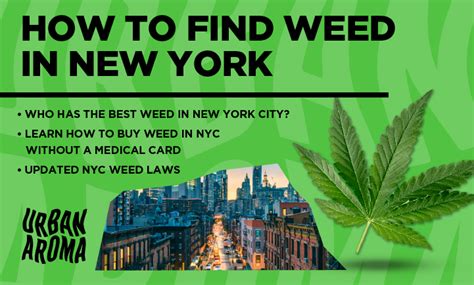 How to Find Weed in New York | Urban Aroma