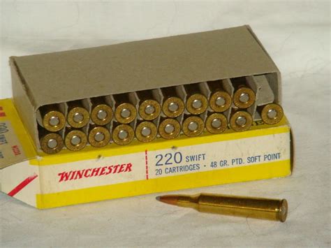 Vintage Winchester Super Speed 220 Swift Ammo For Sale at GunAuction ...