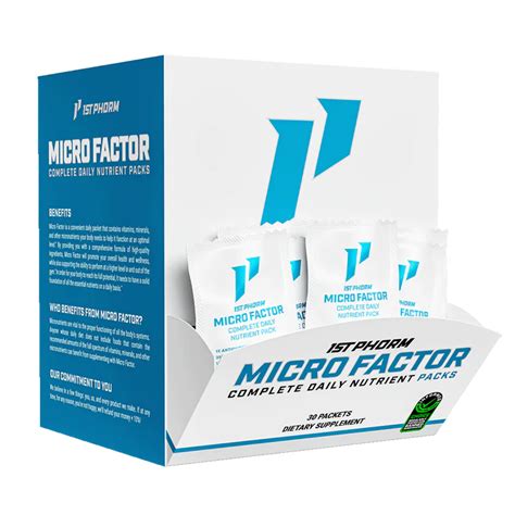 1st Phorm Micro Factor – Complete Daily Nutrient Pack for Optimal Health – Elite Supplement Center