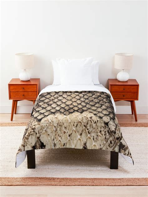 "Snakeskin Print - Snake Reptile Animal Rattlesnake" Comforter by ...