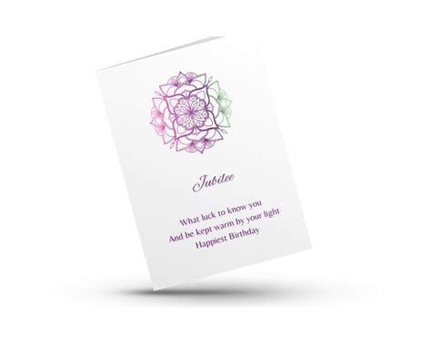 Birthday Haiku Greeting Card