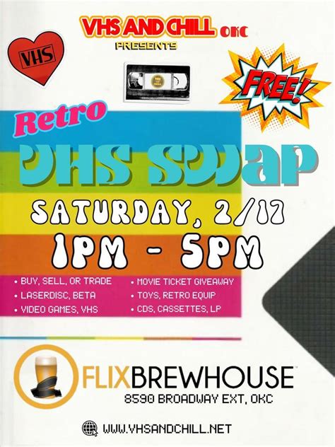 FEBRUARY VHSANDCHILL OKC TAPE SWAP @ FLIX BREWHOUSE, Flix Brewhouse OKC ...