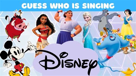 Guess Who's Singing the Disney Song | Disney Songs Quiz - YouTube