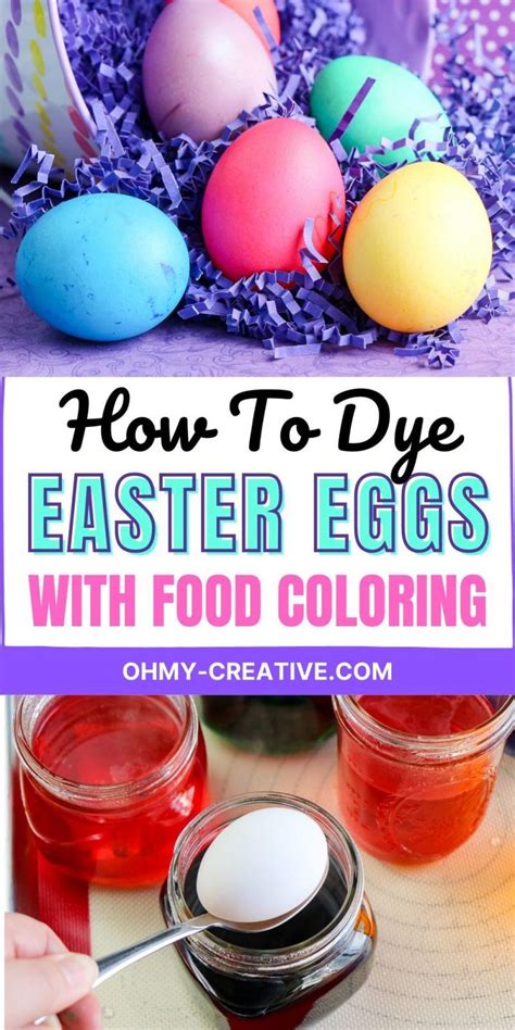 How To Dye Eggs With Food Coloring | Coloring easter eggs, Food coloring egg dye, Egg dye