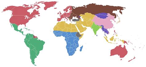 Clash of Civilizations World Map - MapSof.net