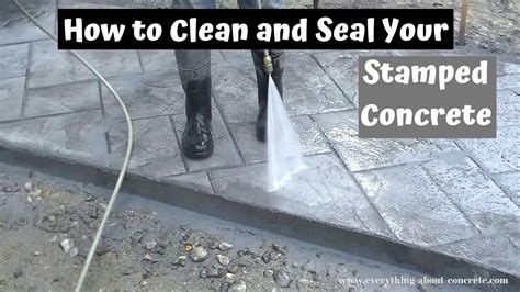 How To Clean And Seal Stamped Concrete | Sealer Recommendation - YouTube