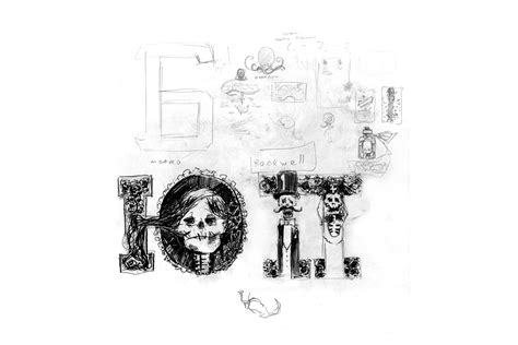 Dia de los Muertos font on Behance