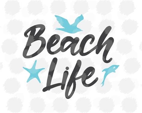 Beach Life Svg file for Cricut / Silhouette Svg files | Etsy