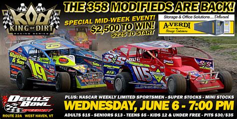 Devil's Bowl Speedway | New England's Fastest Dirt Track | 1/2-Mile Banked Clay Oval | NASCAR ...