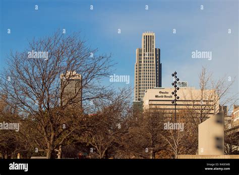 OMAHA NEBRASKA DOWNTOWN SKYLINE CITY SKYSCRAPER BUILDING Stock Photo ...