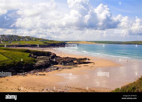 Polzeath Beach Cornwall uk Stock Photo - Alamy