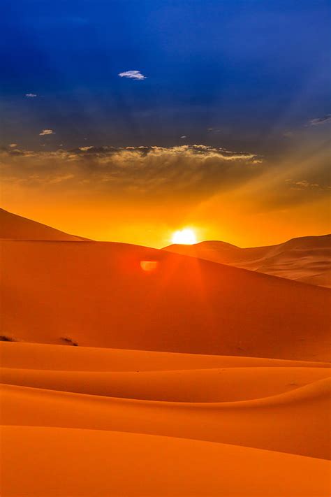 Sahara desert sunset Photograph by Desislava Panteva