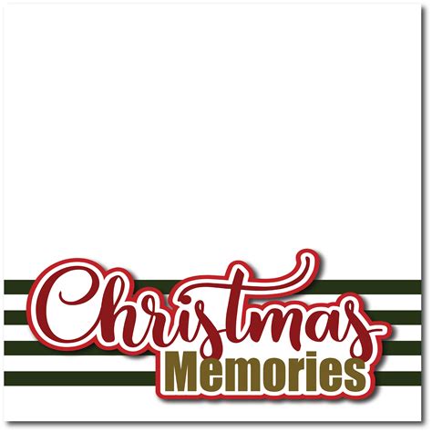 Christmas Memories - Printed Premade Scrapbook Page 12x12 Layout