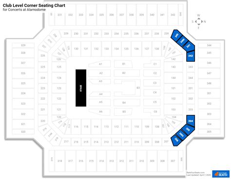 Alamodome Seating for Concerts - RateYourSeats.com