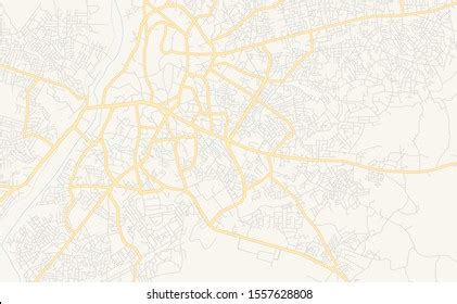 Printable Street Map Abeokuta Nigeria Map Stock Vector (Royalty Free ...