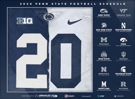 Penn State Football Releases Digital 2020 Schedule Posters | Onward State