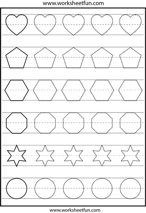 Shape Tracing Sheets